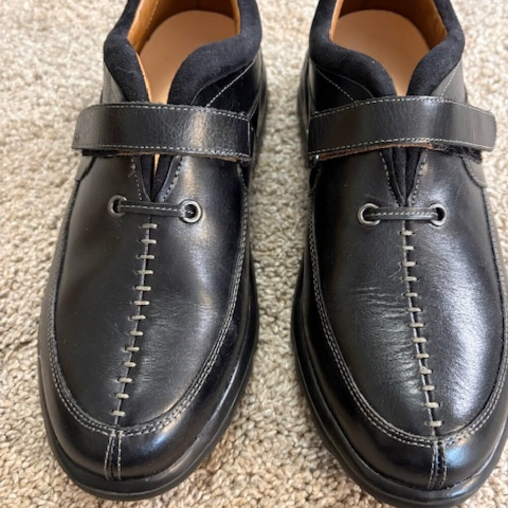 NIB Dr. Comfort Womens Diabetic Comfort Leather Shoes Black Delight 4710. Sz. 9M